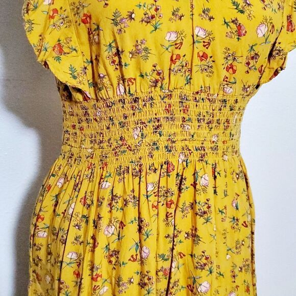 Matilda Jane Fantasy Spring Fantasy Floral Yellow Dress Size Small - Picture 10 of 13